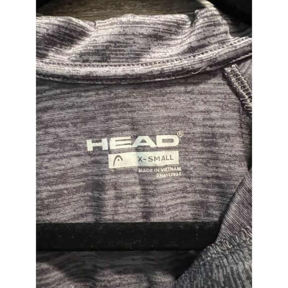 HEAD Women’s Gray 1/4 Zip Athletic Pullover Top Size XS Workout Running - Picture 3 of 5